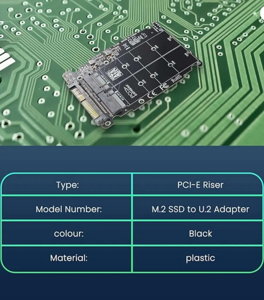 Screenshot 2025-02-17 at 13-06-36 Kqcibz 2 en 1 M.2 NVMe SATA U2PCB M.2 NVME SSD Key M Key B SSD a U.2 SFF-8639 Adaptador PCIe M2 Convertidor de computadora 503619 Amazon.com.mx Electrónicos.webp